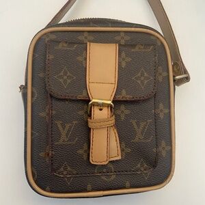 Louis Vuitton LV monogram leather crossbody bag